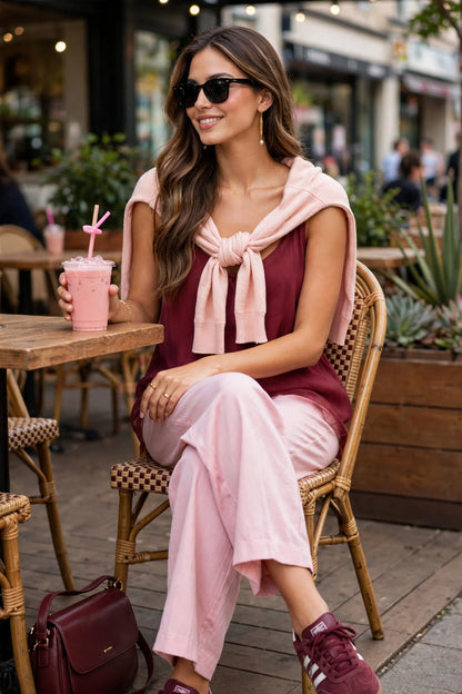 Conjunto Aesthetic 2 Piezas con Lazo